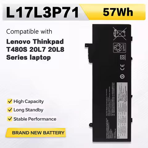 PowerHub L17L3P71 Laptop Battery Compatible with Lenovo ThinkPad T480S 01AV478 SB10K97620 01AV479 01