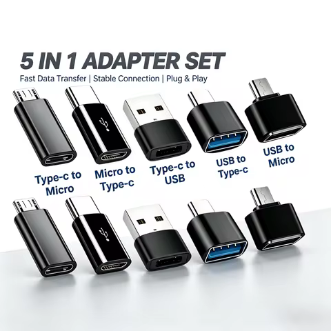 USB C to USB, mini Adapter USB C OTG to C Interface, Micro to C, Micro to C Multi-Style Combination