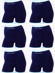 HYENA กางเกงใน Boxer ผลิตด้วยเส้นใย Polyamide 90% และ Spandex10% มี สีดำและสีกรม แพ็ค3ตัว / แพ็ค 6ตั