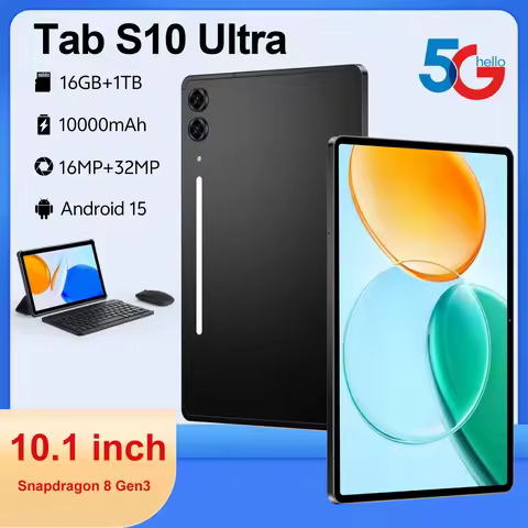 2025 Original Tab S10 Ultra Tablet 10.1inch Android 15 Global Snapdragon 8 Gen3 10 Core 16GB+1TB 100