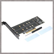 [M G L O] PCI-E4.0 X8 One-In-Two NVME Expansion Card M.2 NVMe SSD Expansion Card for M.2 NVMe SSD PC