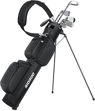 RIOROO Golf Stand Bag, 3 Way Lightweight Par 3 Golf Bag Dividers Fits Up to 9 Clubs, Easy to Carry P