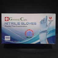 General Care Nitrile Gloves | Glove non Powdered S M L