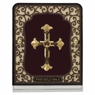 CROSS MEDIUM TABLE TOP - 24kt Gold Foiled artwork - Size: 8cm x 10cm - Symbol of the Christian