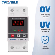 Digital Voltage Protector 40A 60A din rail Adjustable Protection Over Under Automatic High Low Volta