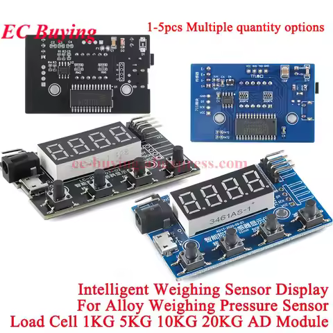 HX711 Load Cell AD Intelligent Weight Pressure Sensor Module Display 24-bit Weighing Instrument Elec