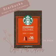 🔥สุดคุ้ม!🔥 36 แคปซูล Starbucks Capsule by Nespresso ของแท้ 100% กาแฟสตาร์บัคส์แคปซูล ชงกับเครื่อง Ne