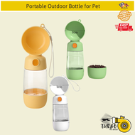 3 in 1 Pet Travel Feeding Bottle with Cup/ Pet Accompanying Bottle- Round Cup