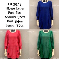 Fb2043 Blouse Lycra/Kain Borong Murah