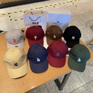 [Hat] Korea MLB Hat Yankees Pair Soft Top CP77 Small Label Baseball Cap NY Embroidered Men Women Curved Brim Cap