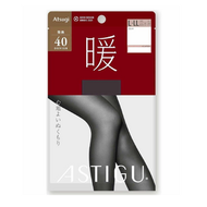 Atsugi ASTIGU 40丹尼炭黑色保暖透氣襪 L-LL 1雙