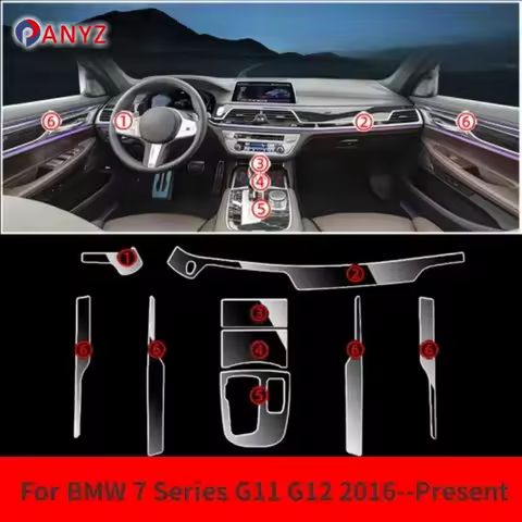 Self-healing TPU Interior Protective Film For BMW G11 G12 LHD 7 Series Center Console Gear Shift Cov