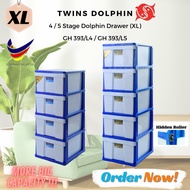 GH 393/L4 / GH 393/L5 4 / 5 Stage Dolphin Drawer (XL) - Twins Dolphin Drawer Cabinet Storage Cabinet