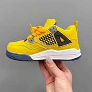 NK 4 Generation Trendy Shoes Retro Mid-help Casual Children's Shoes Basketball Shoes