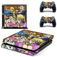 全新 JoJo奇妙冒險 PS4 Playstation 4保護貼 有趣貼紙 包主機底面+2個手掣) GYTM2746