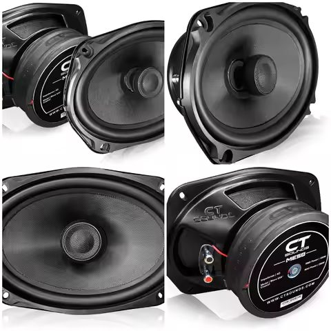 Meso 6x9” 400 Watt 2-Way Premium Coaxial Car Speakers, Pair