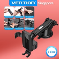Vention Car Phone Holder Auto-Clamping Car Phone Mount Wide Angle Coverage With Suction Cup for Dashboard Windscreen