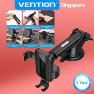 Vention Car Phone Holder Auto-Clamping Car Phone Mount Wide Angle Coverage With Suction Cup for Dash