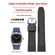 Suitable for Hamilton Hamilton Khaki Jazz Eternal Wild Fluoride Rubber Watch Strap Watch Chain 20 22