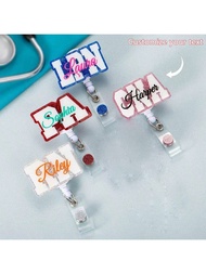 เข็มกลัดเรือนเครื่อง ชื่อที่น่ารัก PA LAB LPN TECH MD RMA BSN EMT CNA LVN RN ID รีล เข็มกลัด พยาบาล 