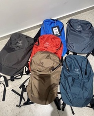Arcteryx 始祖鳥 15L KONSEAL 戶外雙肩包 背包背囊 格紋黑色 棕色 灰綠 藍色 紅色 灰藍 男女情侶款