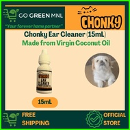 ∆ ➹ ❖ CHONKY Pet Ear Cleaner with Virgin Coconut Oil 15mL | Remove Wax Debris (Tutuli)