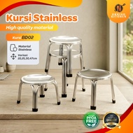 Stainless Steel Meatball Chair, Stackable Meatball Bench, Bar Bench, Cafe Chair BD02