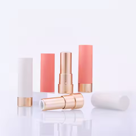 20PCS Empty Lipstick Tubes Golden Matte Cosmetic Containers Refillable Portable DIY Makeup Packaging