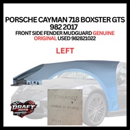 PORSCHE CAYMAN 718 BOXSTER GTS 982 2017   FRONT SIDE FENDER MUDGUARD GENUINE ORIGINAL USED 982821022