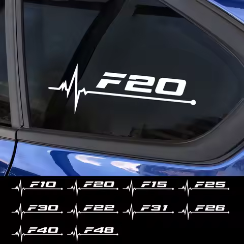 2pcs Car Side Window Sticker Auto Decor Film Decal Accessories For BMW F10 F15 F20 F25 F22 F26 F30 F