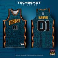 Comic Full Sublimation Basketball Jersey Techbeast ( CUSTOM NAME + NUMBER )