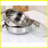 ◰ ♟ ◆ ZFX  2layer Siopao/Siomai Steamer Stainless Steel Cooking Pots boiler steel cooking steamed