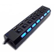 7-Port USB Hub with Switch - 7-Port USB Splitter with Switch