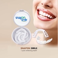 Gigi Palsu Sepasang / Snapon Smile 1 Pair Whitening Braces Teeth Dental Upper Lower for Unisex