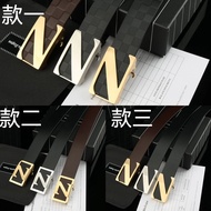 CHA ** Zegna Zegna Men's Belt Belt Belt Calfskin Belt Width 3.5cm