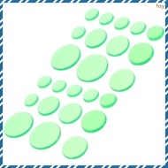 24pcs Silicone Drum Dampeners Self-adhesive Drum Pads Snare Drum Mute Stickers  huyisheng