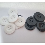 2.5 cm suit buttons, contents 144 pcs, plain flat suit
