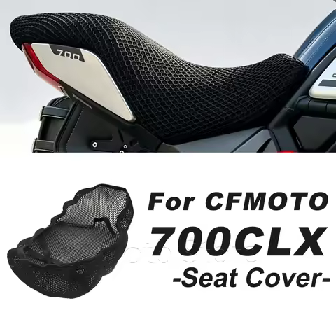 For CFMOTO 700CLX 700 CLX Motorcycle Seat Cover 3D Mesh Fabric Seat Non-Slip Breathable Heat Insulat