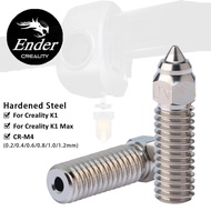 CREALITY K1 Nozzle 1pcs 0.2/0.4/0.6/0.8/1.0mm Hardened Steel Plated Copper High Temperature Wear Res