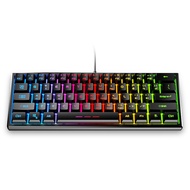 Gaming Keyboard 61 Keys RGB Color Backlit Ergonomics USB Wired Keyboard For Pro Gamer Laptop PC Desktop