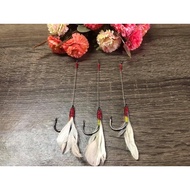 mata kail bulu ayam/bulu ayam/assist bulu ayam