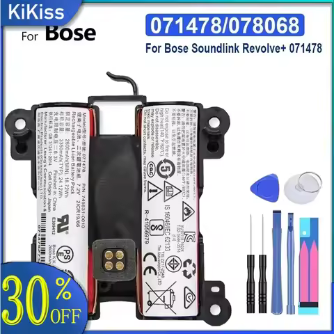 For Bose Soundlink Revolve+ 071478 Portable Speaker 071478/078068 3350mAh Bluetooth Speaker Battery