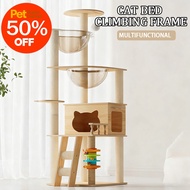 Cat Bed Cat Climbing Frame Cat House Cat Tree Multi-Storey Cat Apartment Cat Tree With Fun Toys