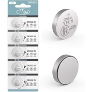 CR1632 Battery 3V Lithium Battery 5 Count Pack CR1632 Batteries for Car Key Fob, Keyless Remote, Sen