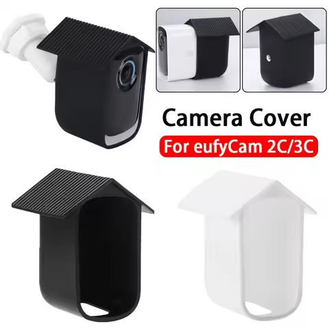 1pcs Silicone Protective Cover for eufyCam 2C/3C Anti-Scratch Dust-proof Case Security Camera Access