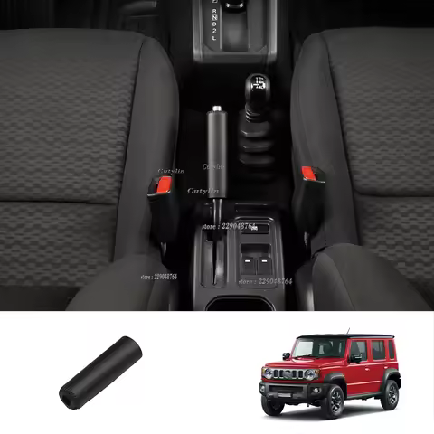 For Suzuki Jimny Nomade 2025 2026 Black Leather Handbrake Protector Cover Interior Accessories
