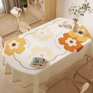 Oval Wallpaper Disposable Waterproof Oil-Proof Anti-Scalding Household Style Nordic Fresh Oval Table