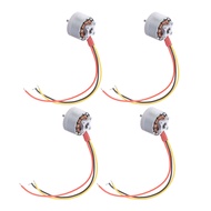 4Pcs Motor Mini RC Quadcopter Drone Motor, Micro 1104 Brushless Motor, 1-2S 4300KV, Brushless Motor 