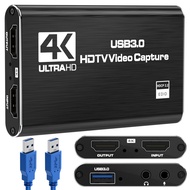 Capture board external 4K passthrough Switch compatible HDMI 1080P/60FPS low latency USB 3.0 HD high