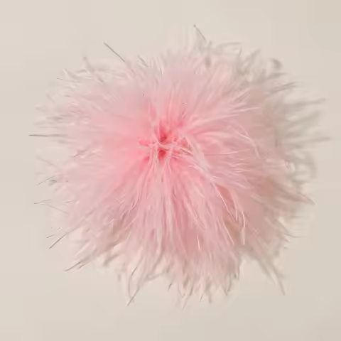 8-10cm Large Ostrich Feather Brooch Exaggerated Design DIY Feather Brooch Accessories Artificial Fea